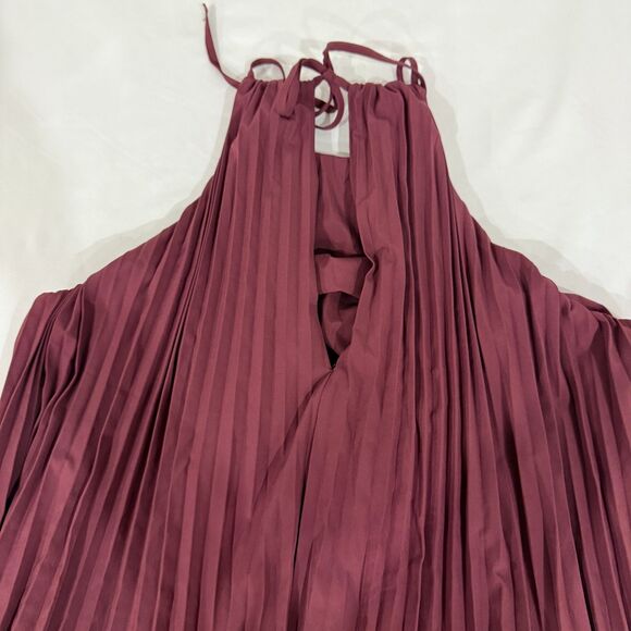 HALARA NWOT Breezeful Plissé Halter Tie-Back Sleeveless Maxi Dress - Size Small - Picture 11 of 14